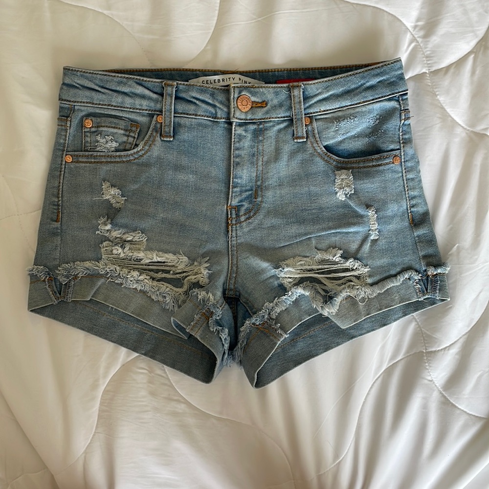 Celebrity Pink Jean Shorts